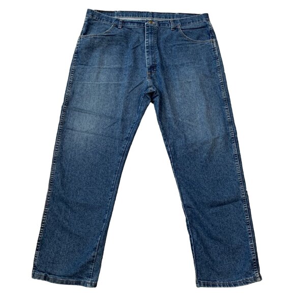 Wrangler Other - Wrangler Mens Authentic Jeans Sz 42X30 Premium Quality Denim Loose Straight Leg